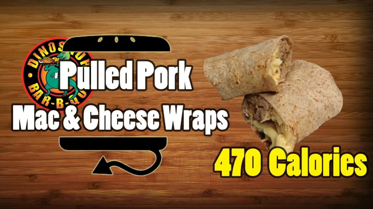 Dinosaur BBQ Pulled Pork Mac & Cheese Wraps