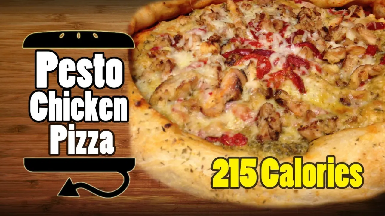 Chicken Pesto Pizza with Marinara Stuffed Crust Recipe