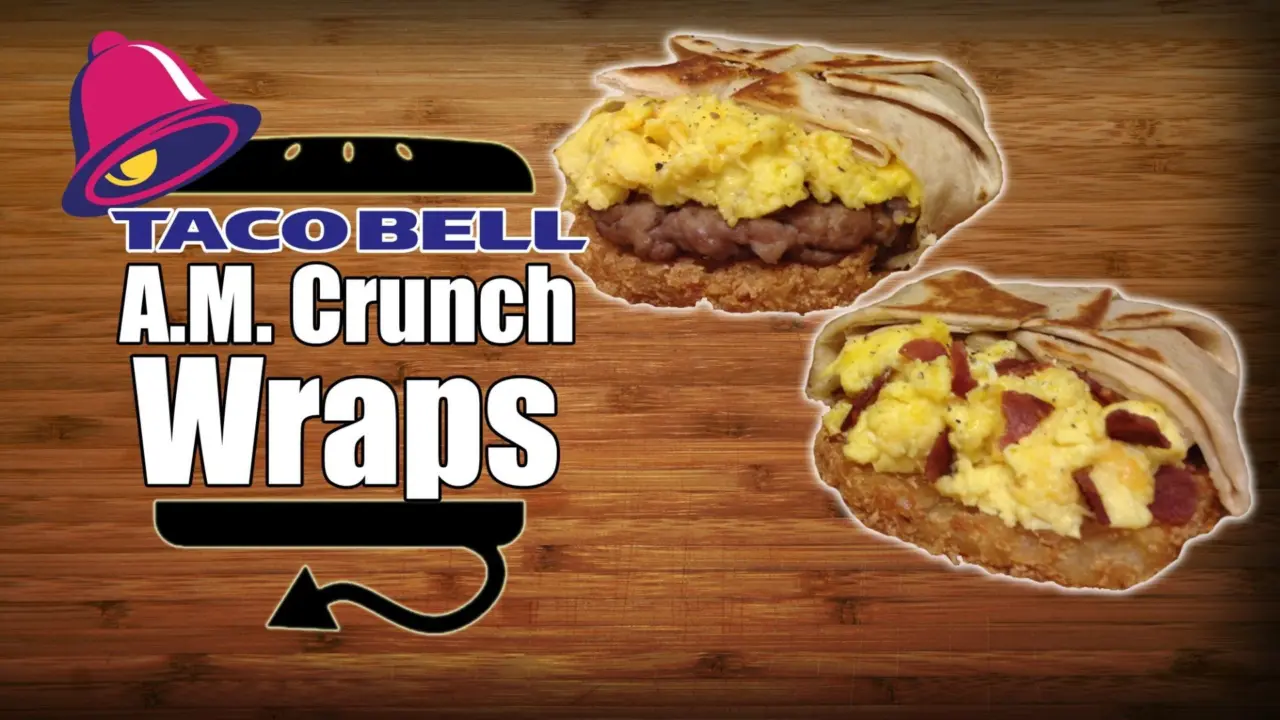 Taco Bell Breakfast AM Crunchwrap Sausage & Turkey Bacon Recipe