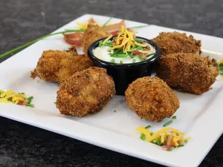 Loaded Mashed Potato Croquettes