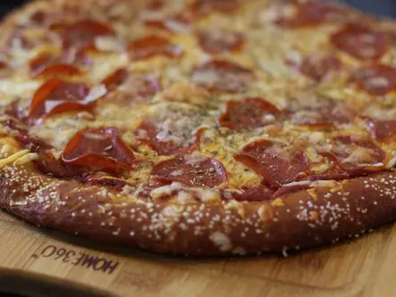 Soft Pretzel Crust Pizza