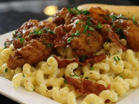 Four Cheese Mac & Honey Pepper Chicken