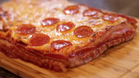 Bacon Wrapped Deep Dish Pizza