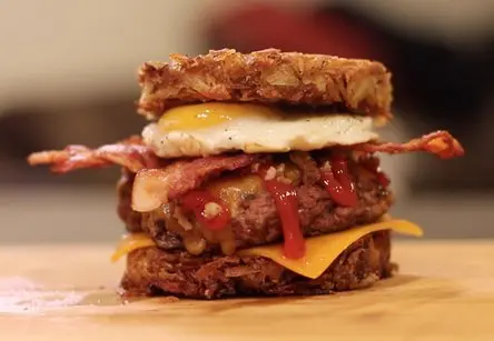 Hashbrown Bun Burger
