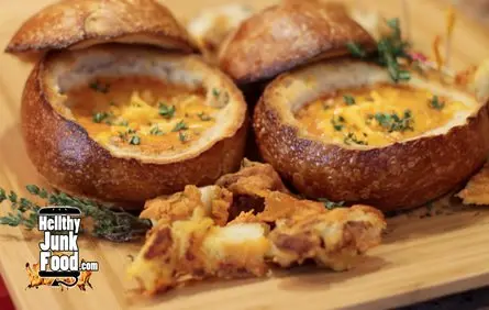 Grilled Cheese Tomato Soup Bread Bowl
