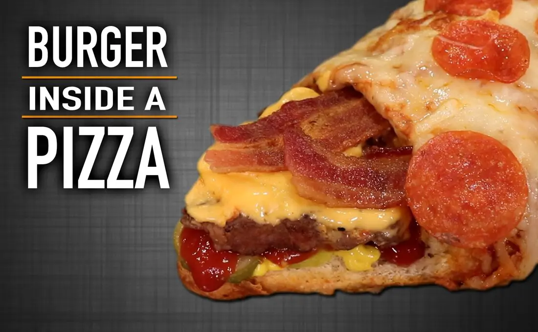 Burger Inside a Pizza