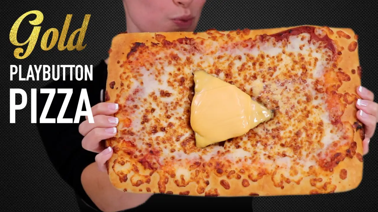 GOLD PLAYBUTTON PIZZA