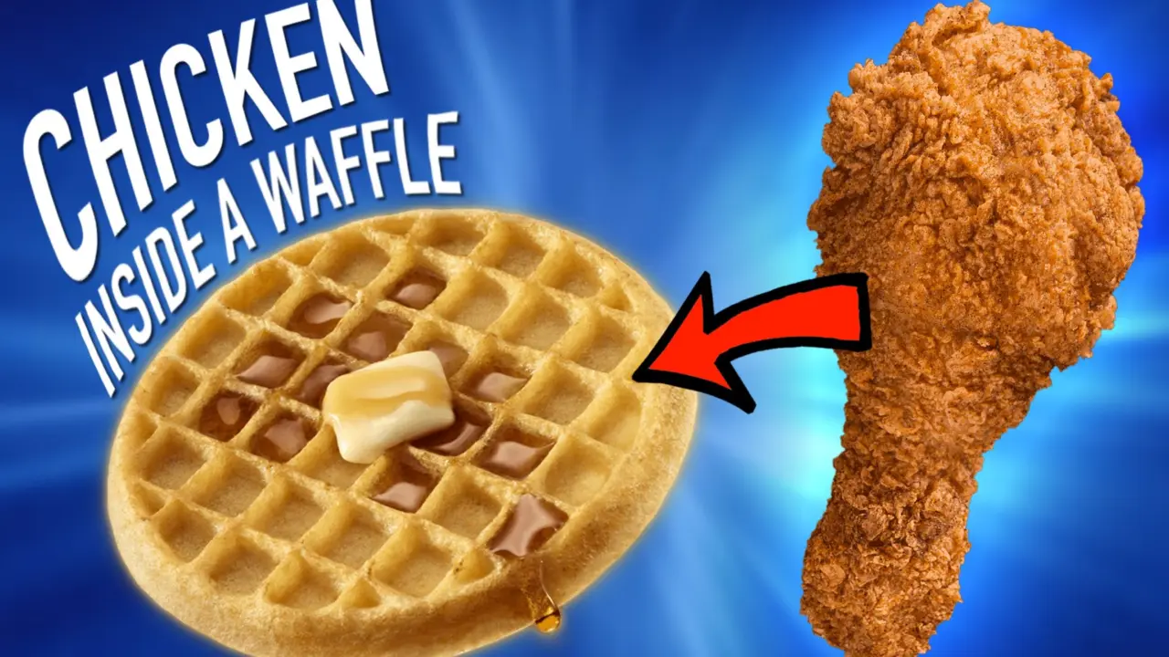 CHICKEN INSIDE A WAFFLE