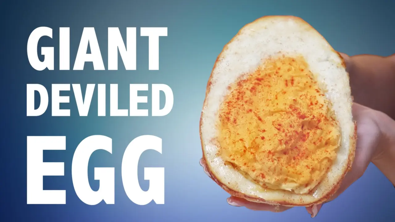 DIY GIANT DEVILED EGG