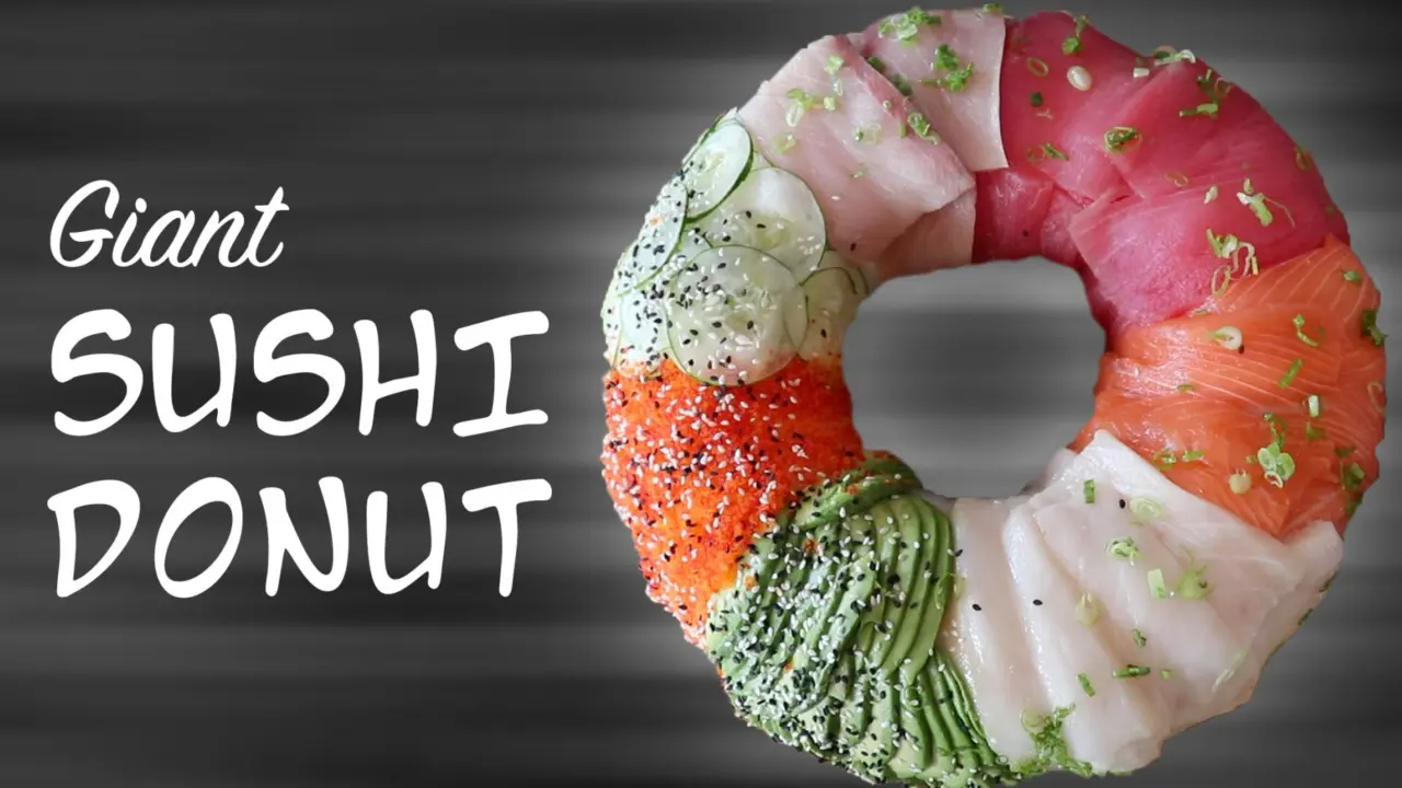DIY GIANT SUSHI DONUT