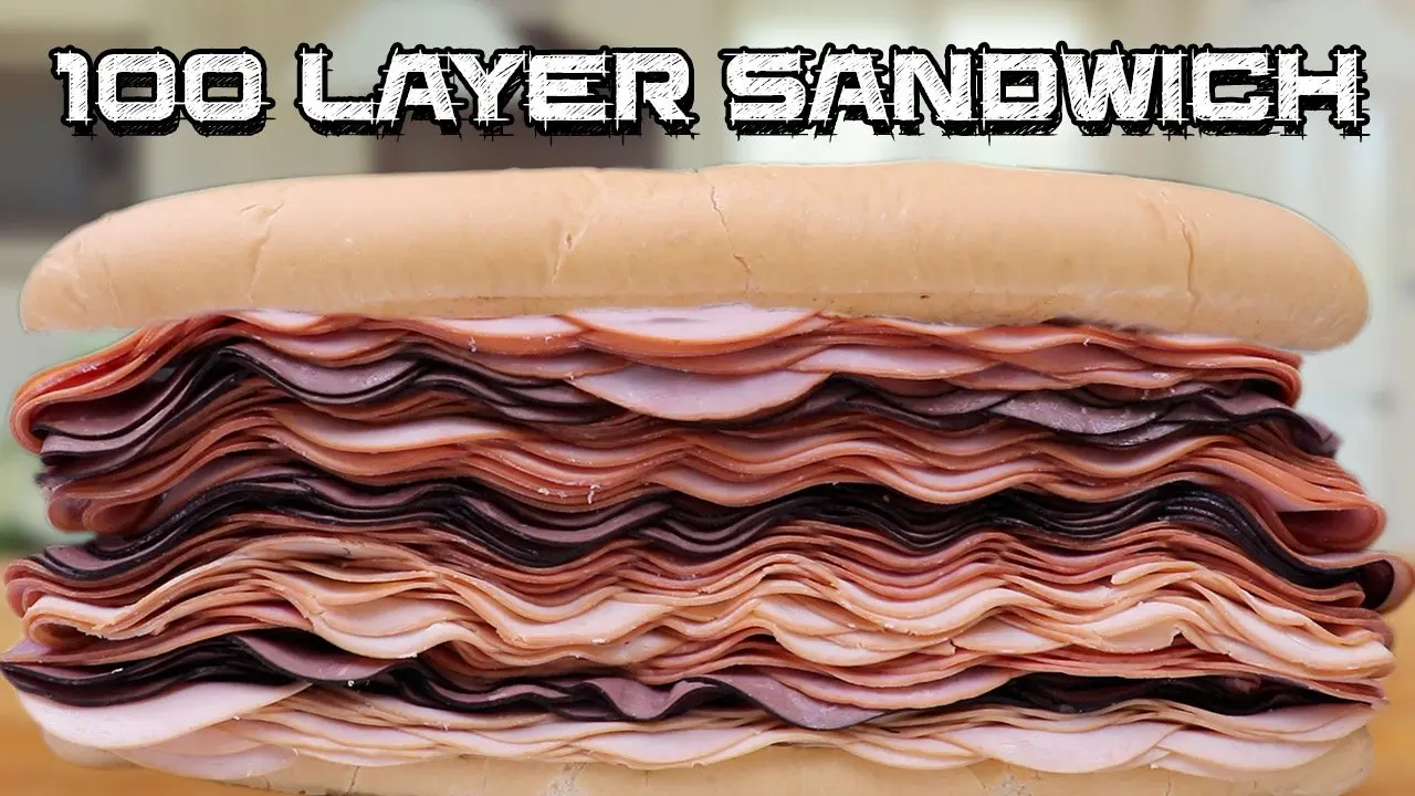 100 LAYER HERO SANDWICH CHALLENGE