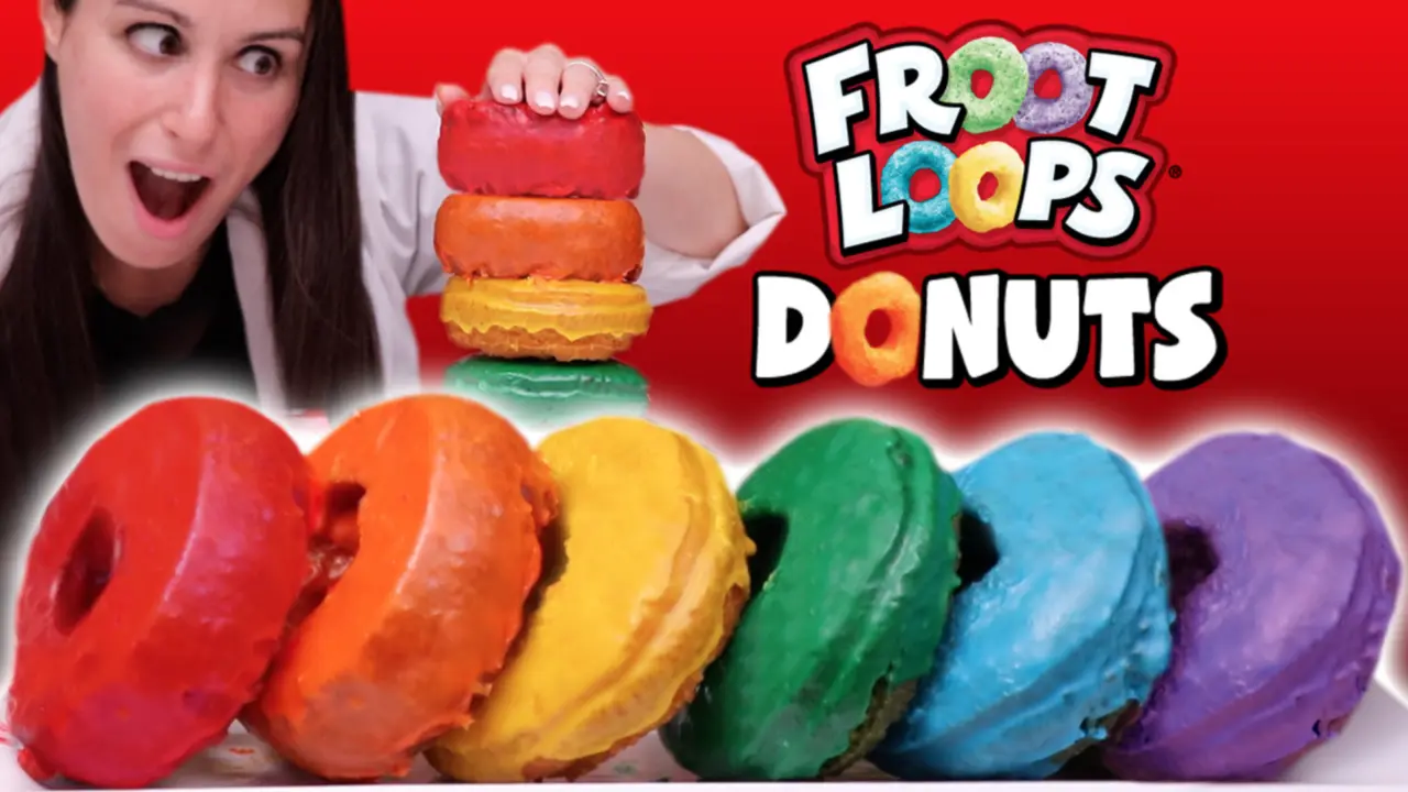 FROOT LOOP DONUTS
