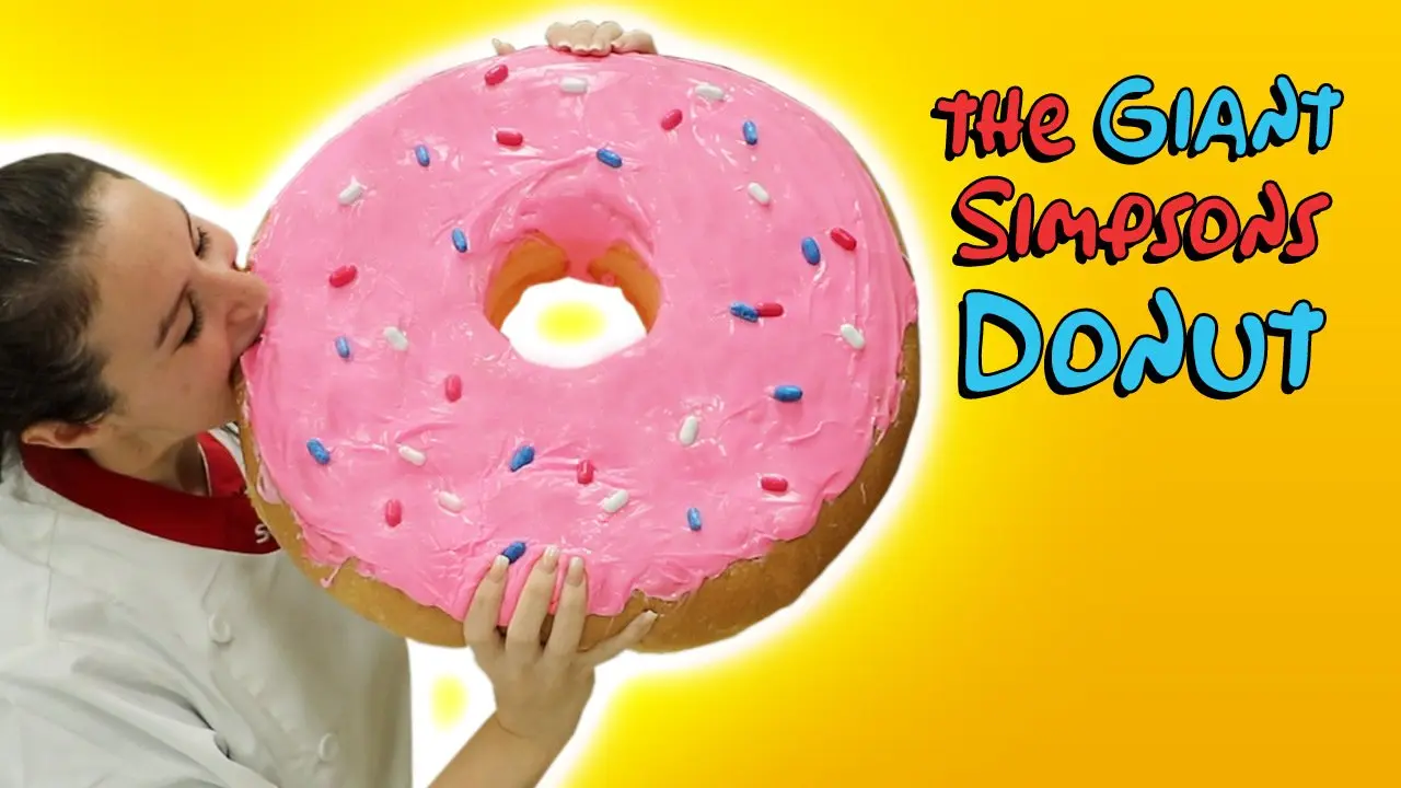 DIY GIANT SIMPSONS DONUT