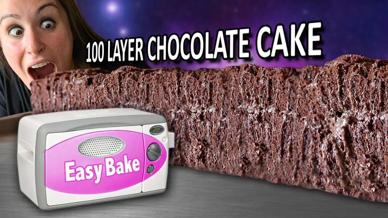 100 LAYER CAKE WITH ONLY AN EASY BAKE OVEN