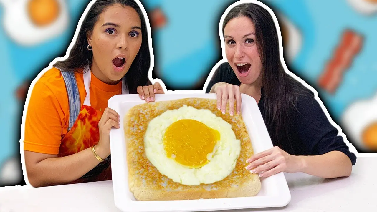 MASSIVE EGG!!! π³ GIANT Egg-in-a-hole RECIPE