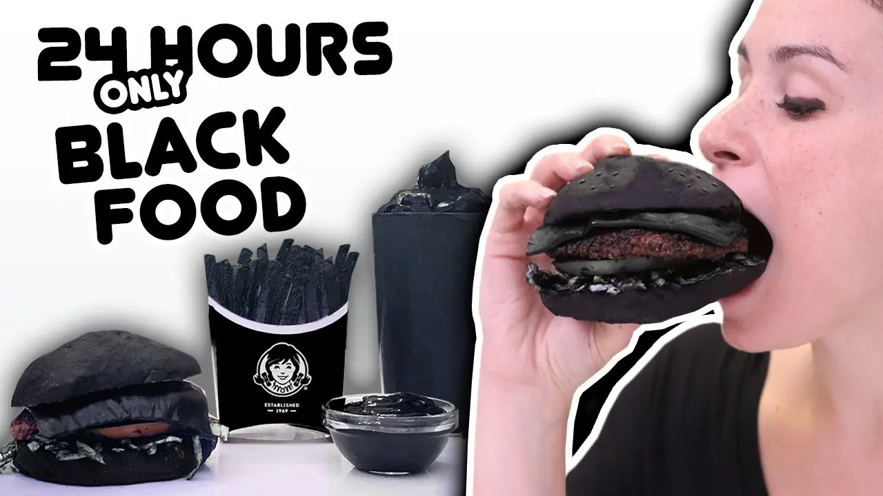 ONLY EATING BLACK FOOD FOR 24 HRS