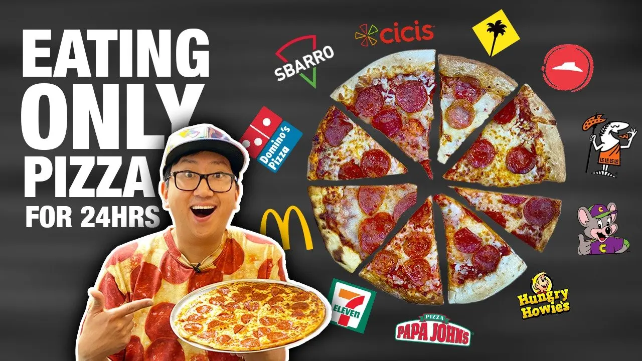 Eating only Pizza for 24 HOURS ๐โฐ