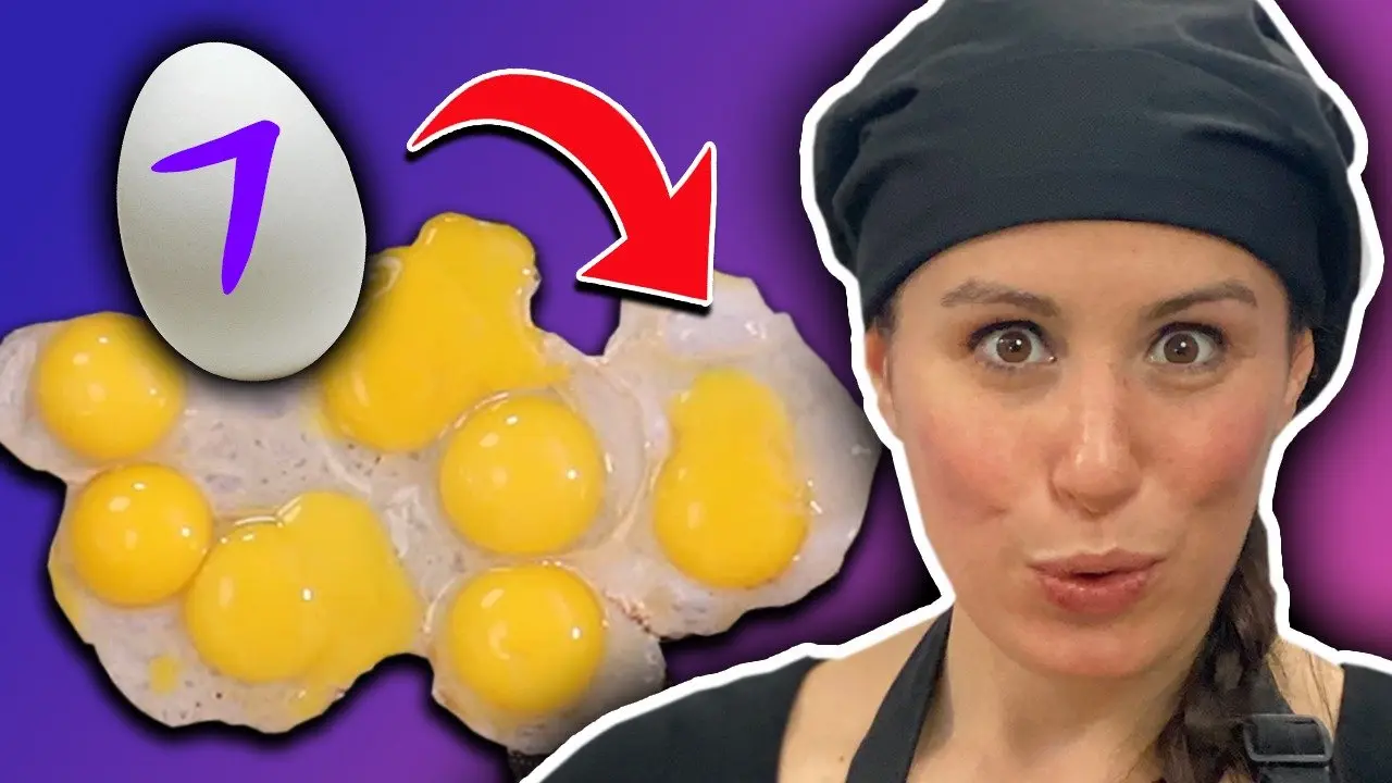 DIY 7 Yolk Egg 🍳 Trick