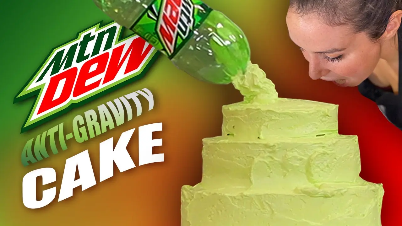 DIY Mountain Dew Anti-Gravity Cake