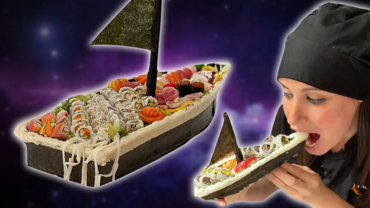 DIY SUSHI Boat MADE of SUSHI
