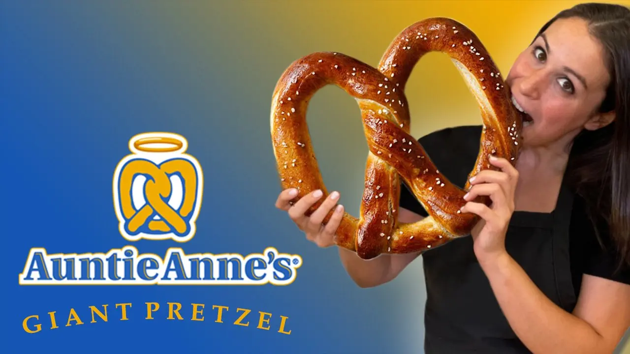 GIANT Pretzel 🥨 Auntie Anne's VS German Bavarian