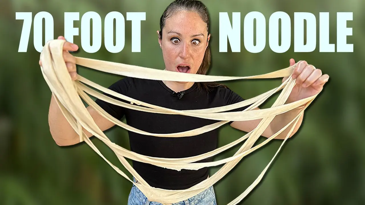 World Record Attempt: Stretching the Longest Noodles