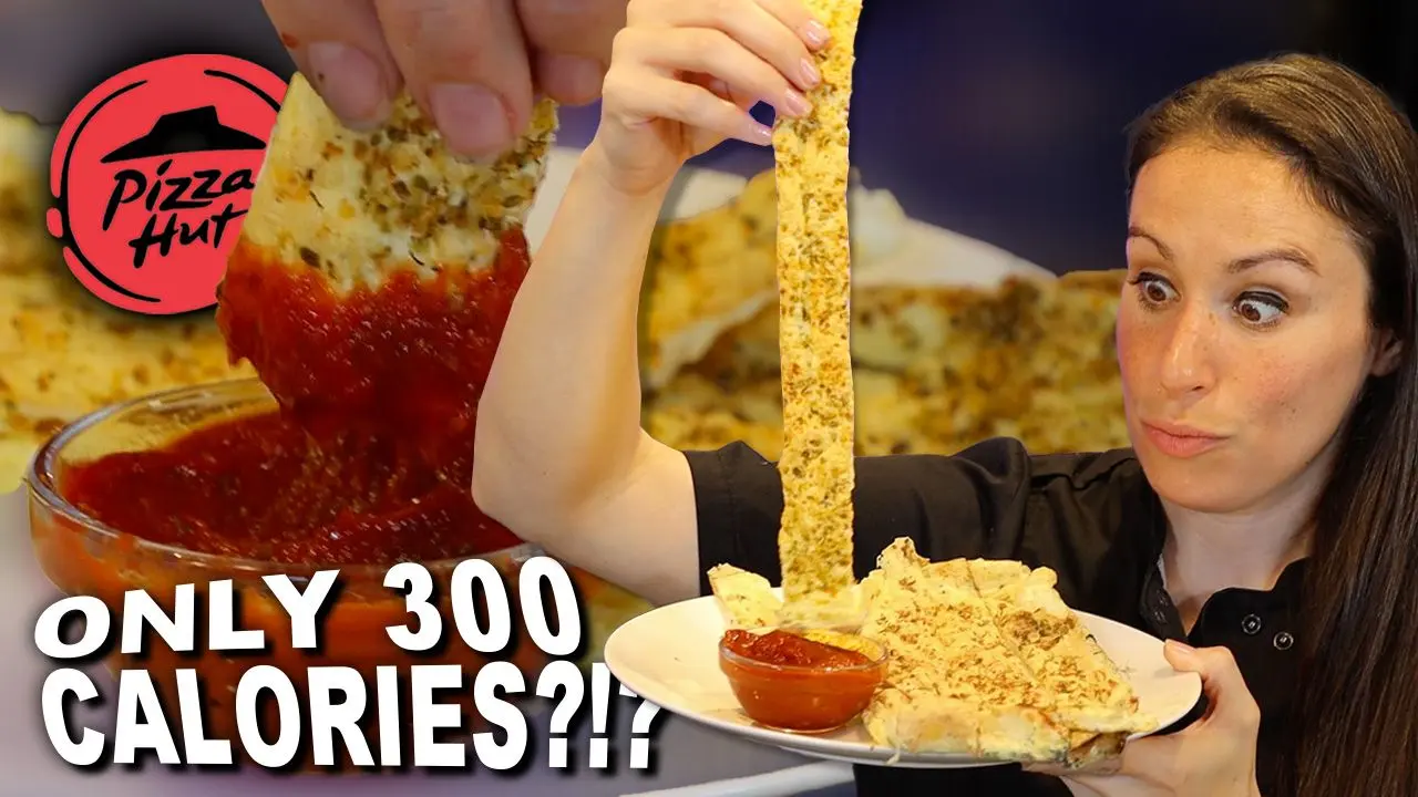 ENTIRE ORDER OF PIZZA HUT BREADSTICKS ONLY 300 CALORIES | 1g CARB PER STICK